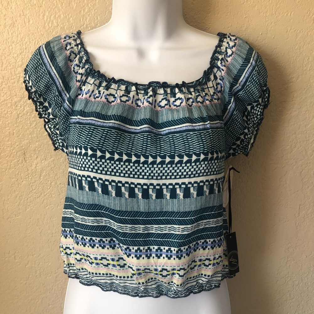 NWT Liberty Love Crop Top Wear 2 Ways Sz M